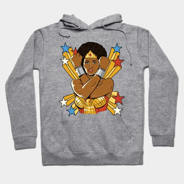 Pam Grier Action Hero Hoodie by ObiPatricKenobi